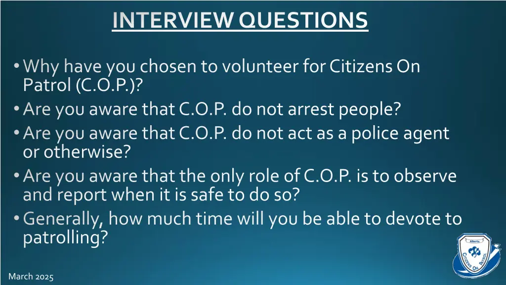 interview questions