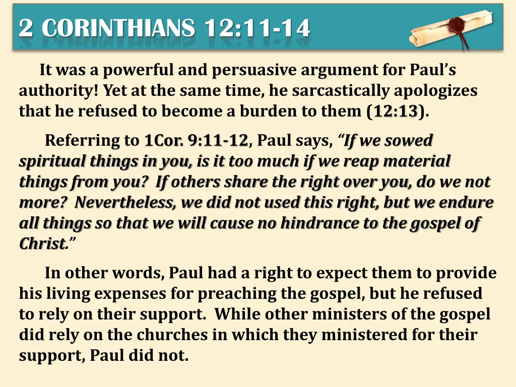 2 corinthians 12 11 14 3