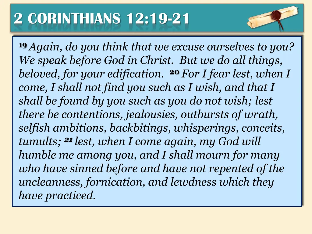 2 corinthians 12 19 21