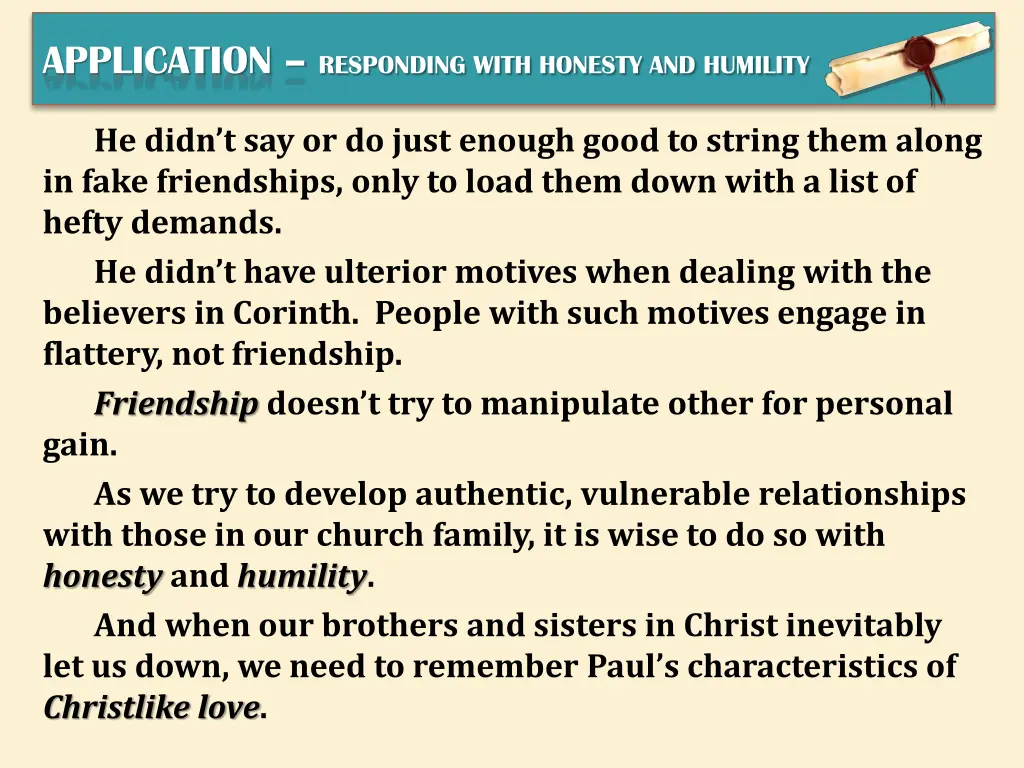 application responding with honesty and humility 3