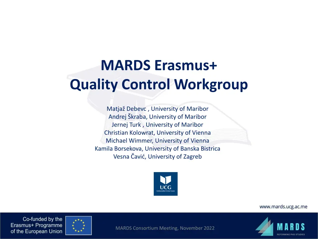 mards erasmus quality control workgroup