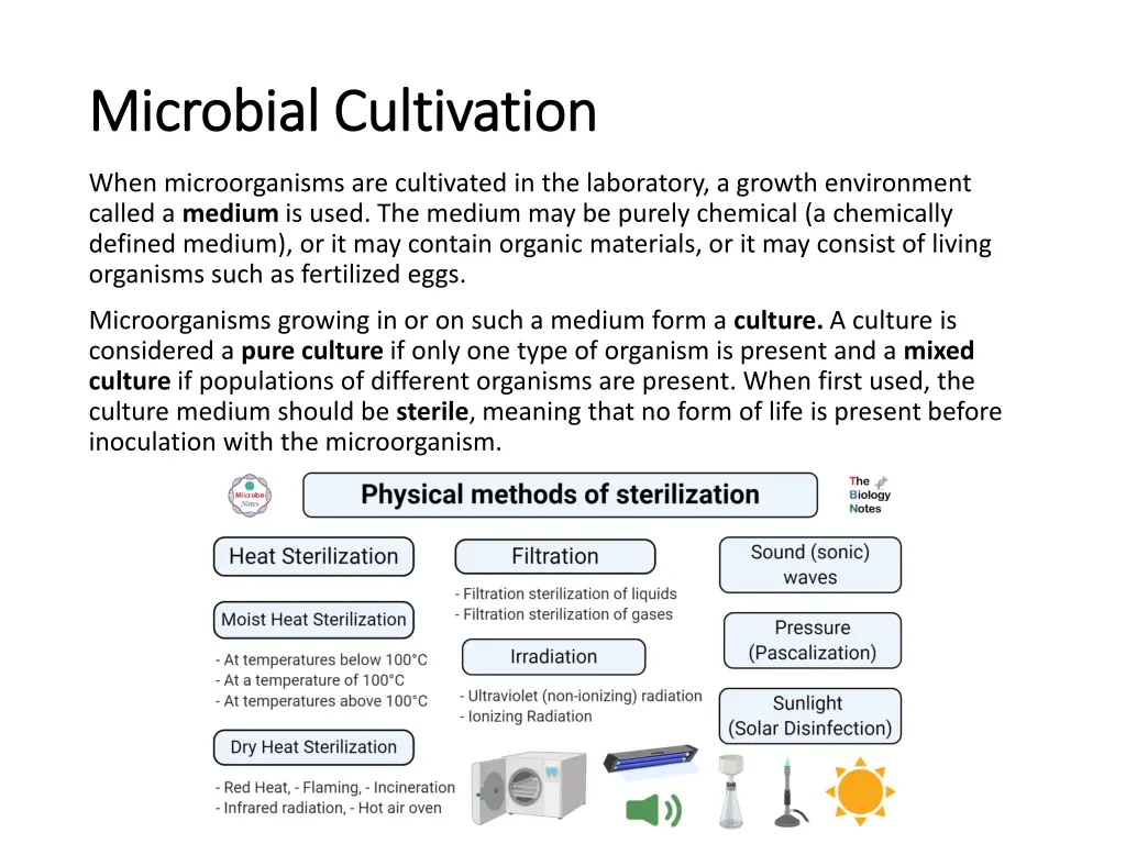 microbial microbial cultivation cultivation