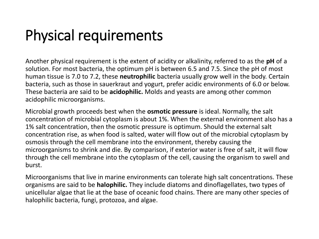 physical requirements physical requirements