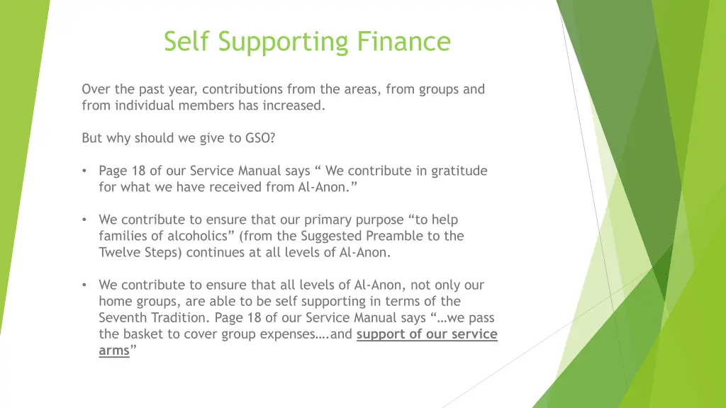self supporting finance 2