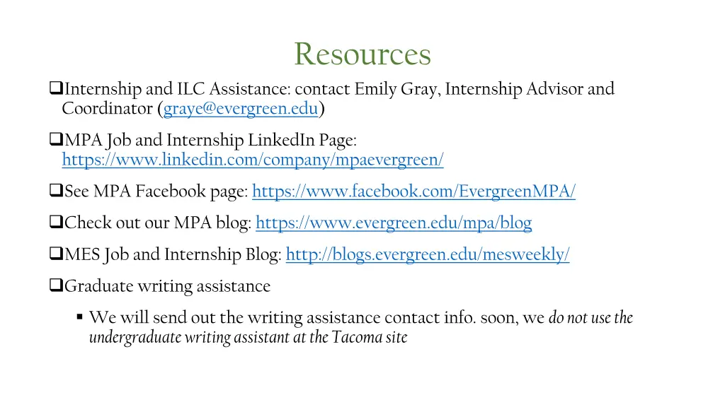 resources