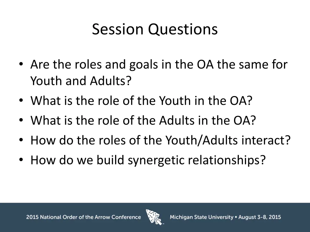 session questions
