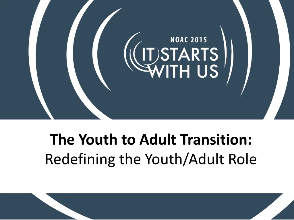 the youth to adult transition redefining