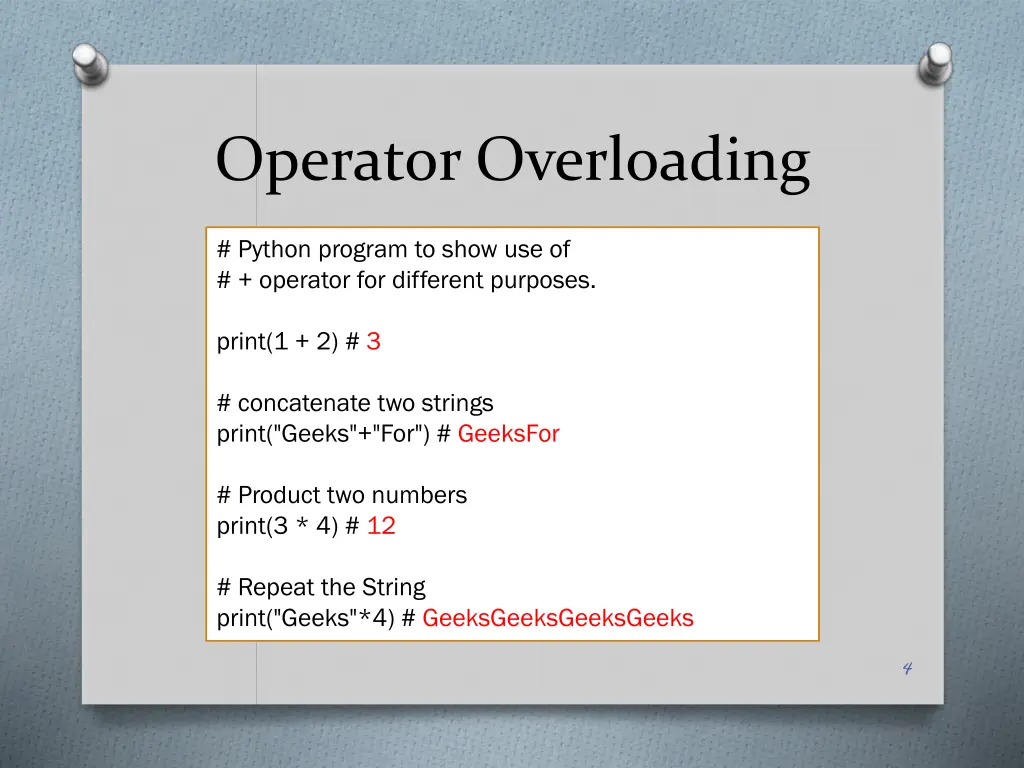 operator overloading 2