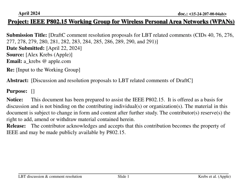april 2024 project ieee p802 15 working group