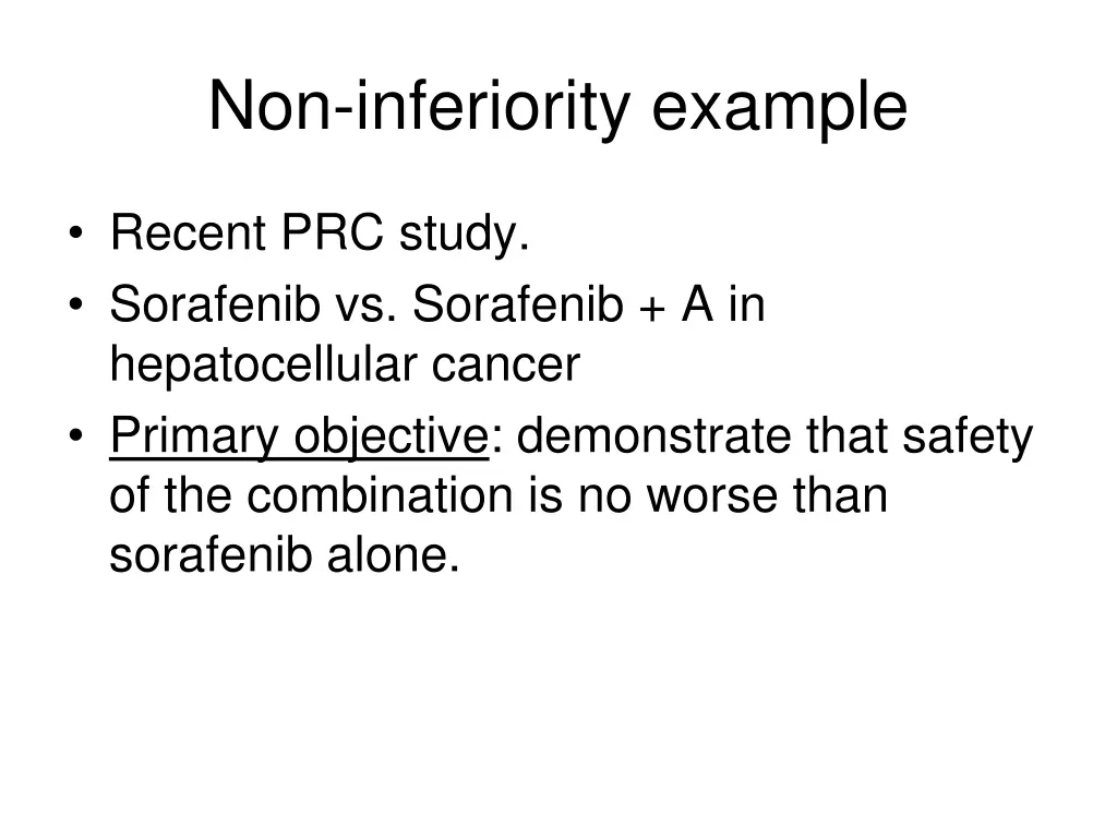 non inferiority example