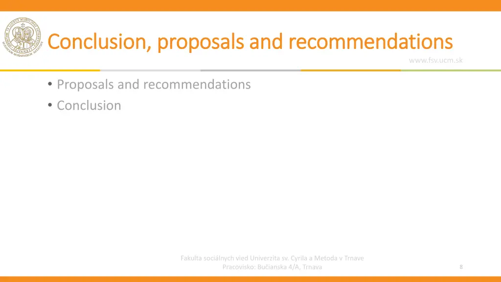 conclusion conclusion proposals