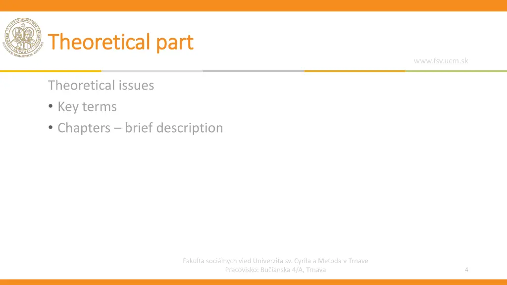 theoretical theoretical part