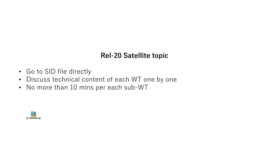 rel 20 satellite topic
