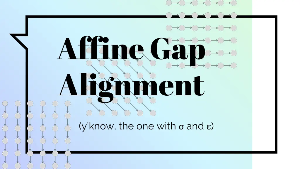 affine gap alignment