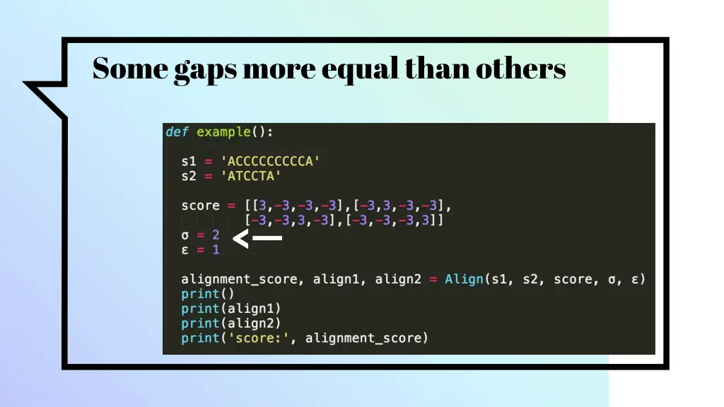 some gaps more equal than others