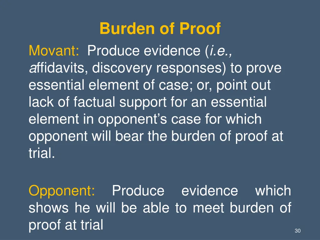 burden of proof