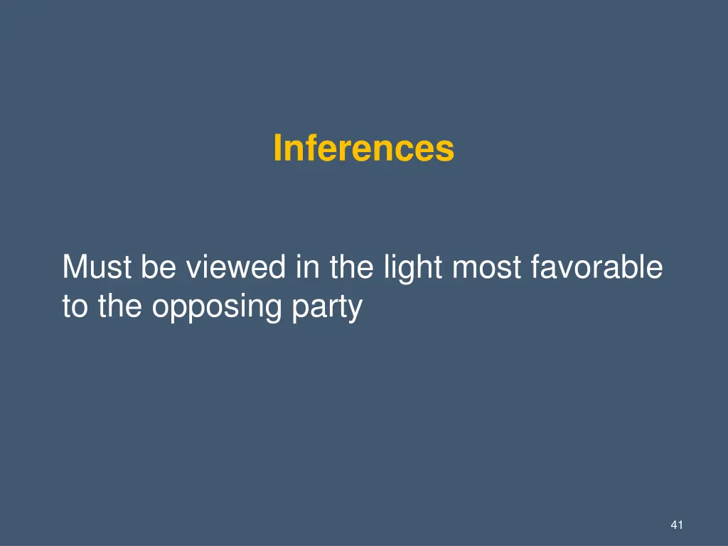 inferences