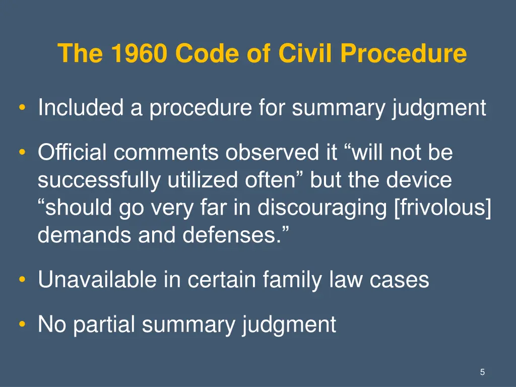 the 1960 code of civil procedure