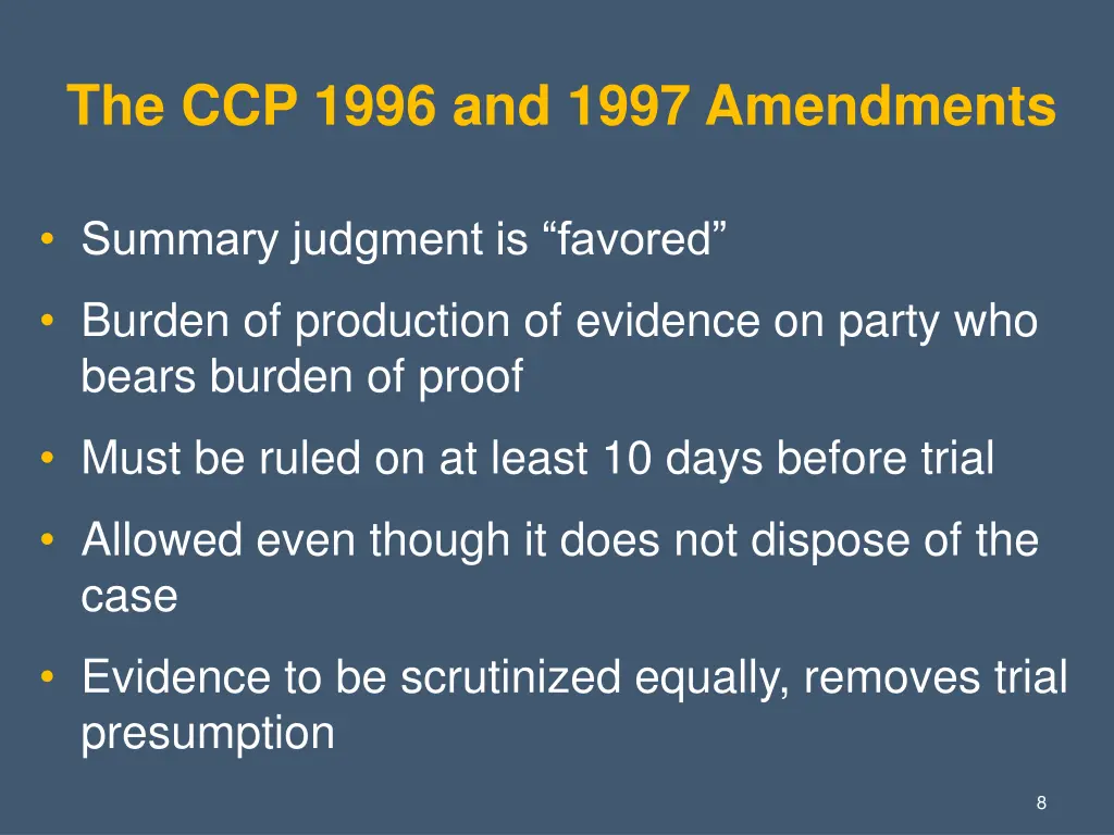 the ccp 1996 and 1997 amendments