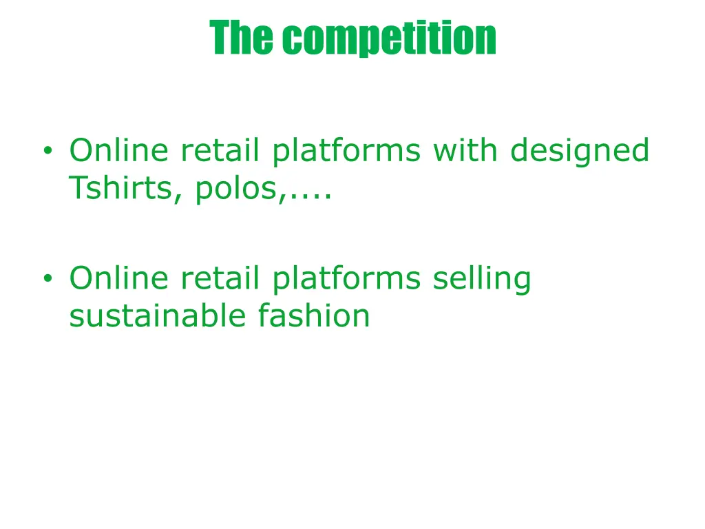 the competition