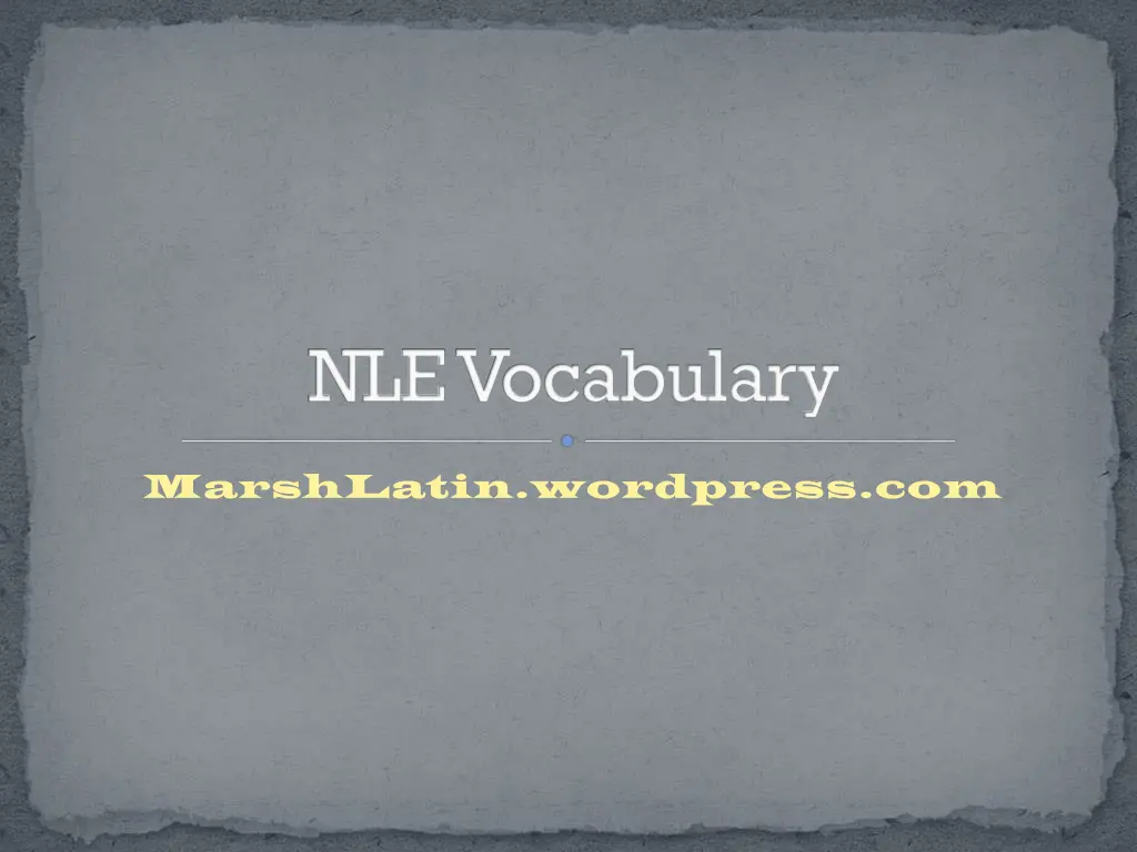nlevocabulary