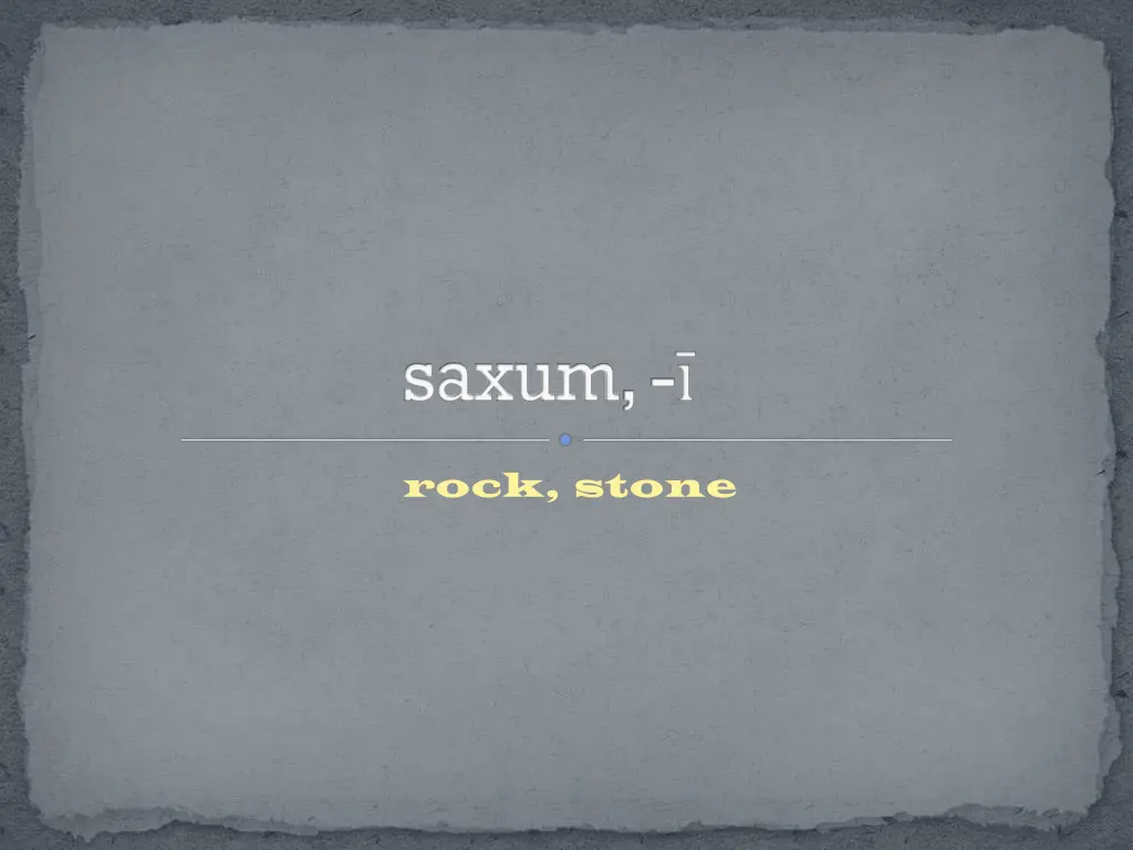 saxum