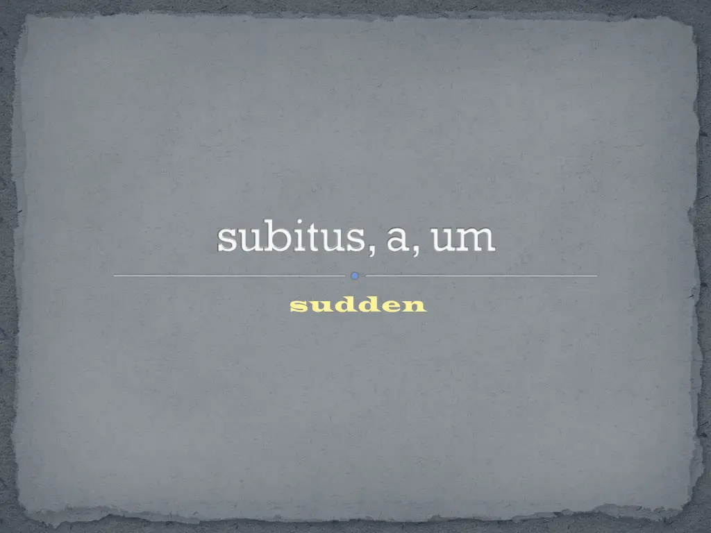 subitus a um