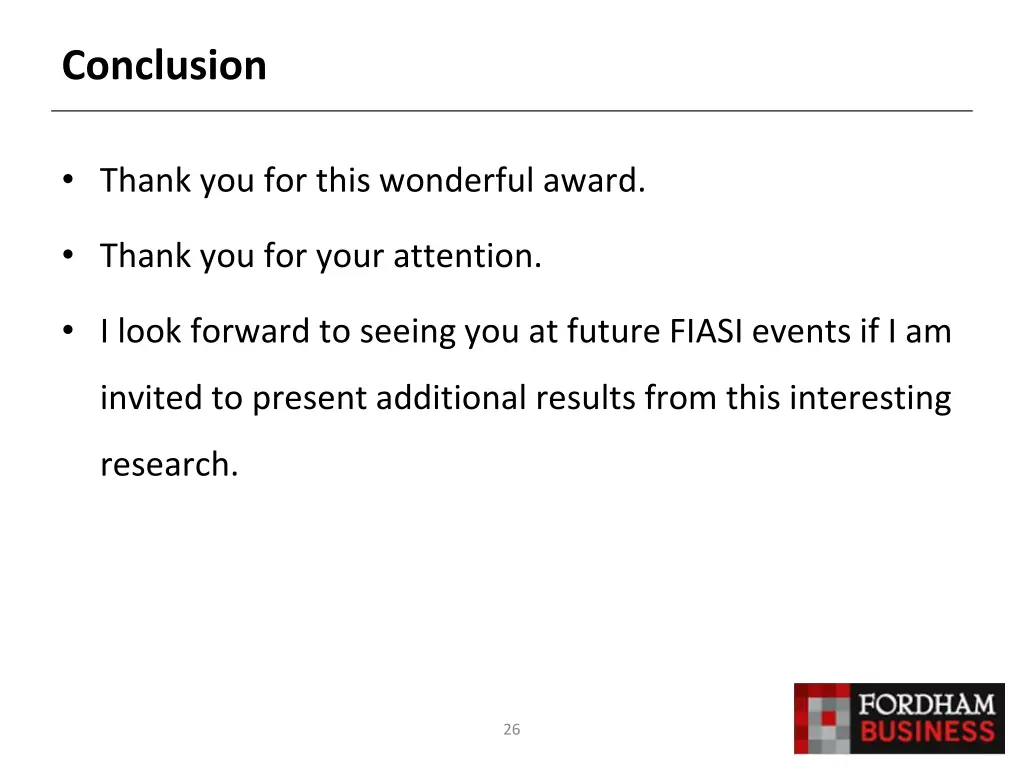 conclusion