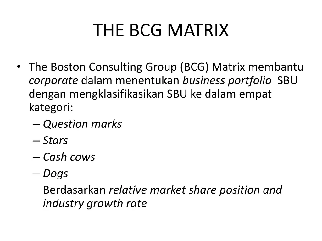 the bcg matrix 1