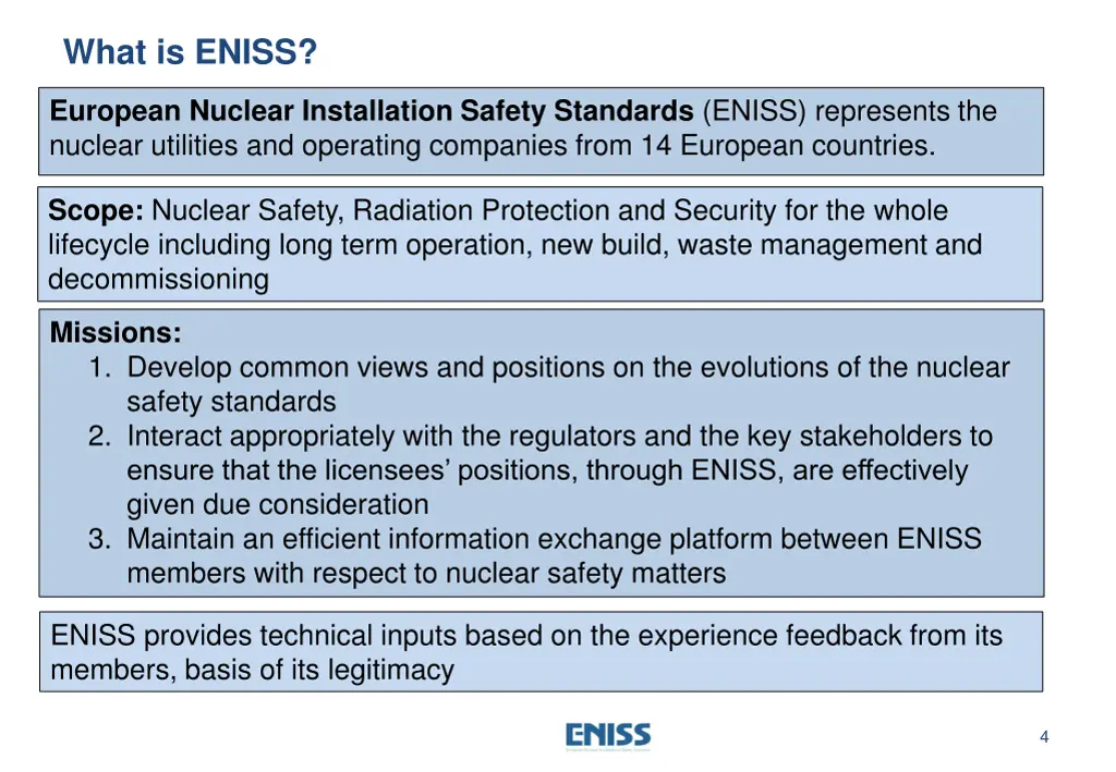 what is eniss