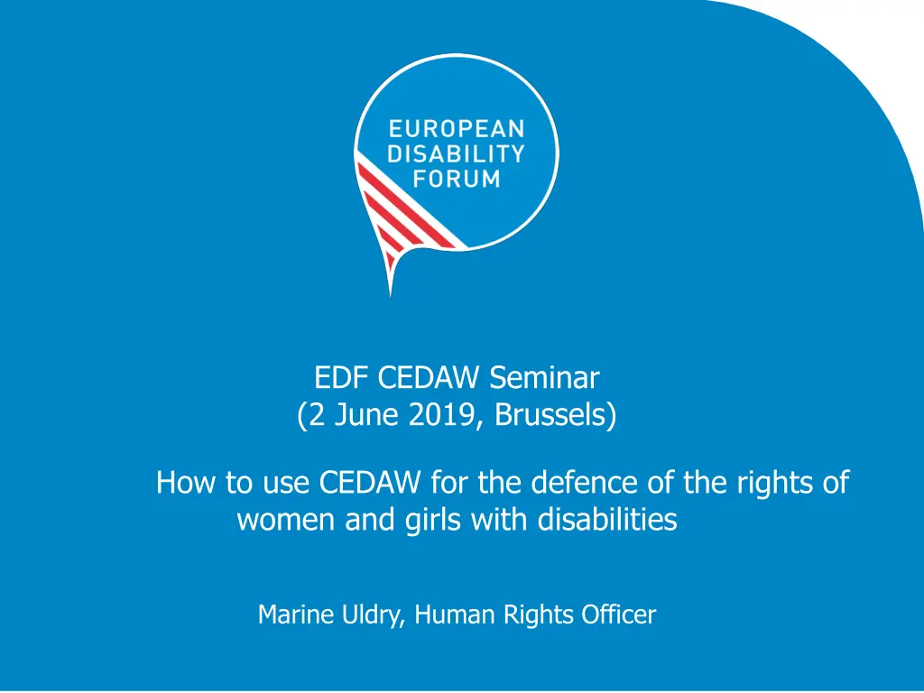 edf cedaw seminar 2 june 2019 brussels