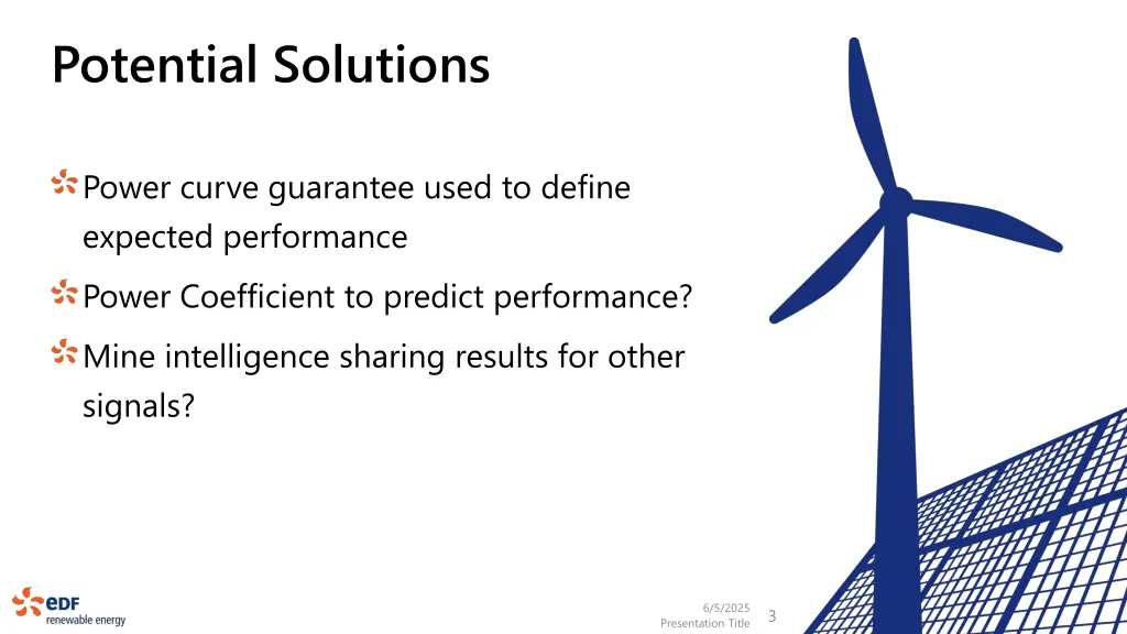 potential solutions