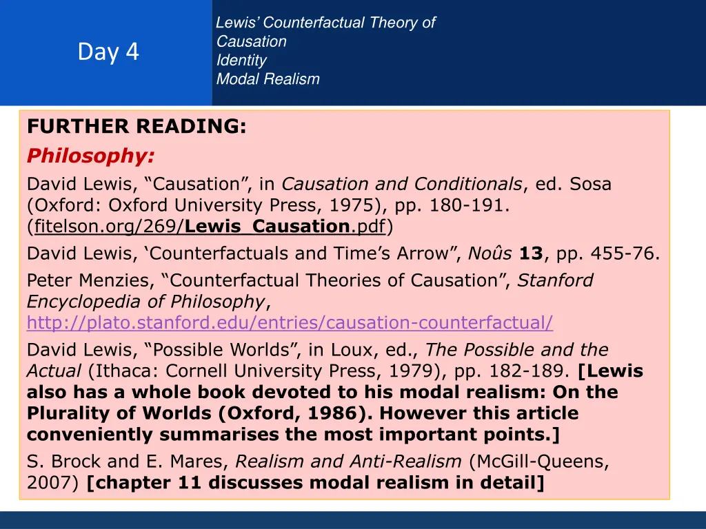 lewis counterfactual theory of causation identity 22