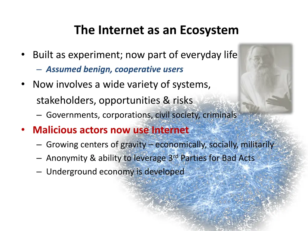 the internet as an ecosystem