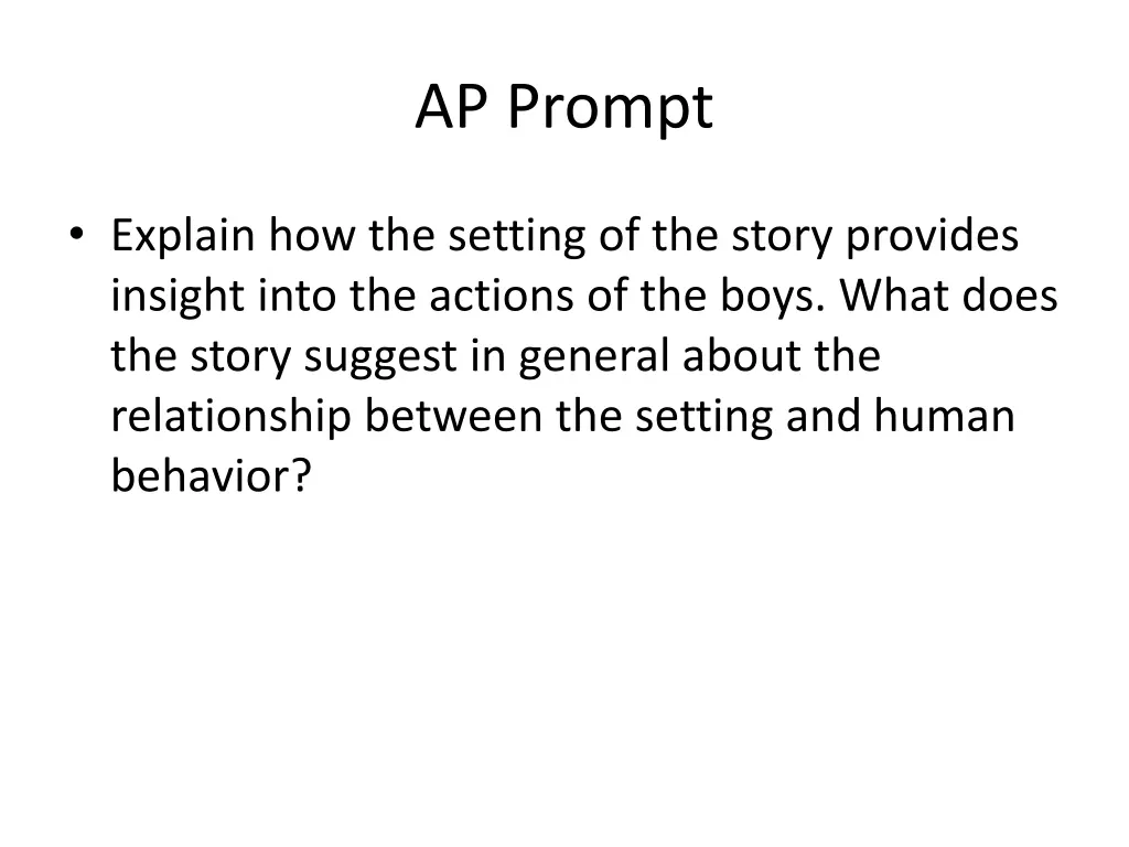 ap prompt
