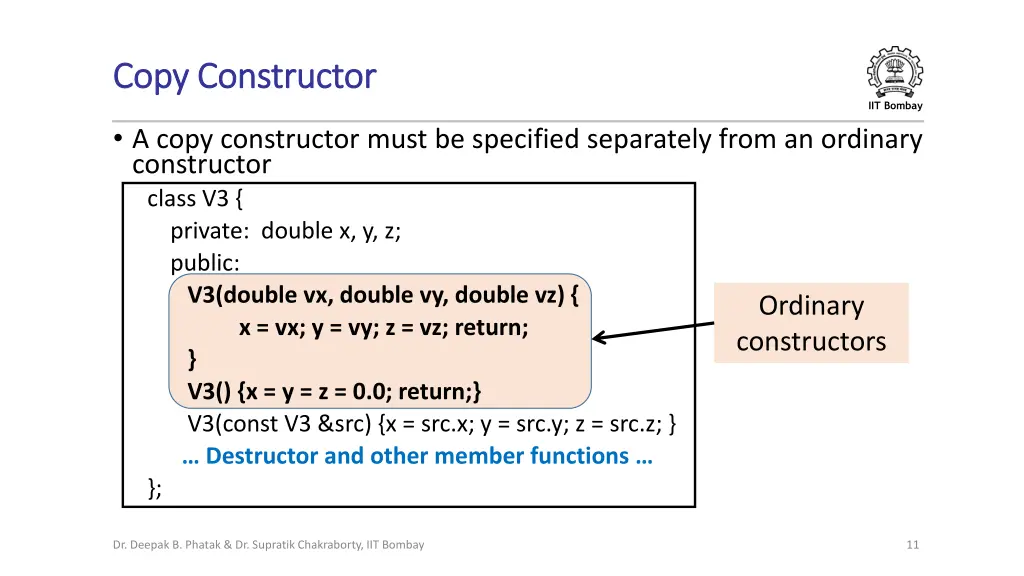 copy constructor copy constructor 2