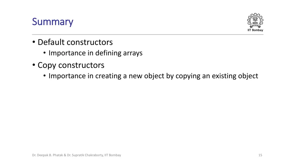 summary summary