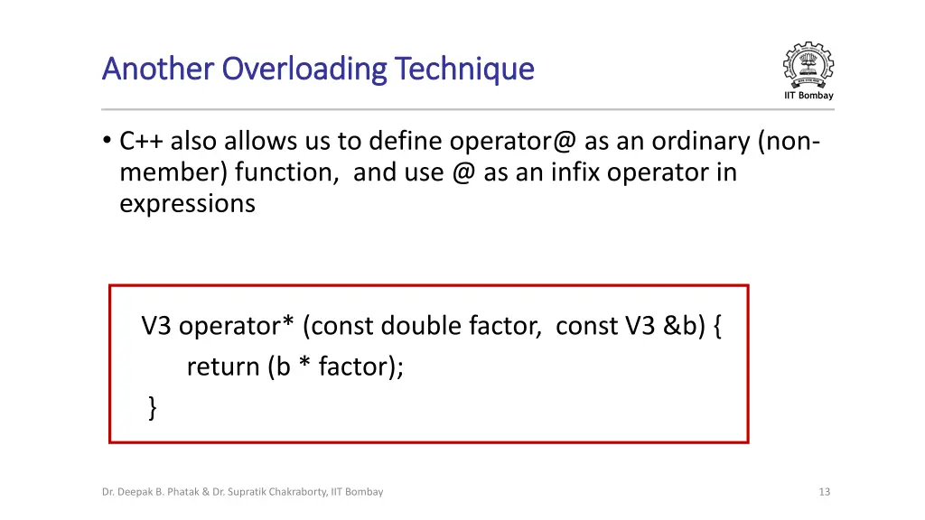another overloading technique another overloading