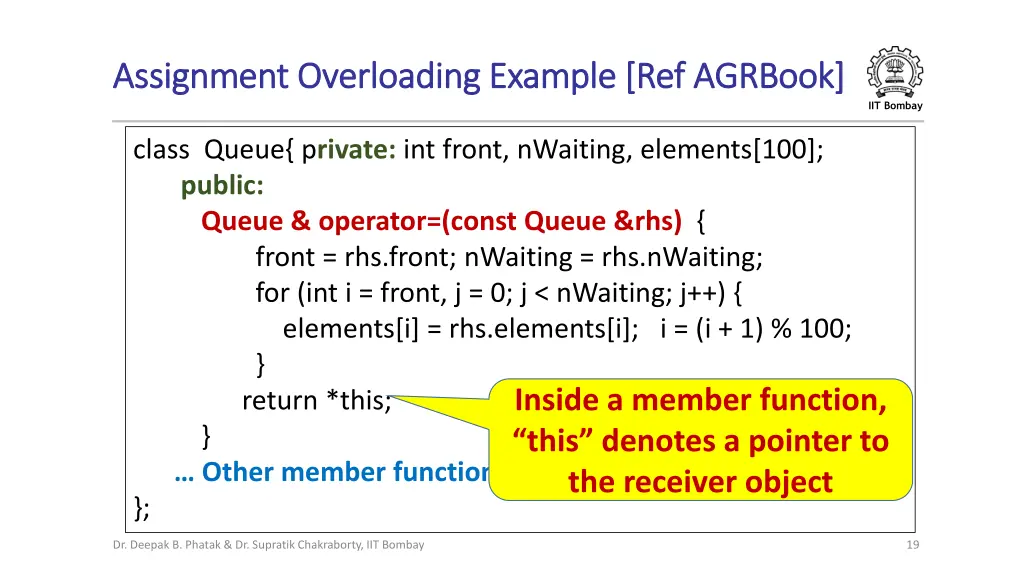 assignment overloading example ref assignment