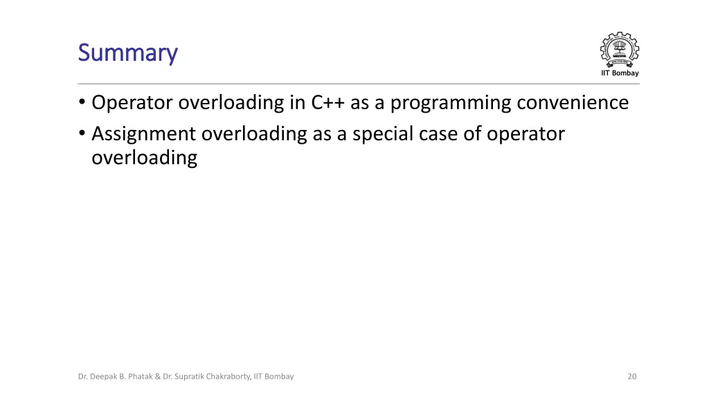 summary summary