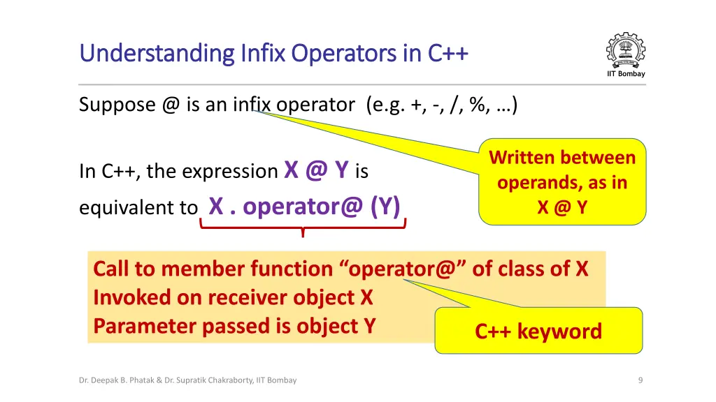 understanding infix operators in c understanding