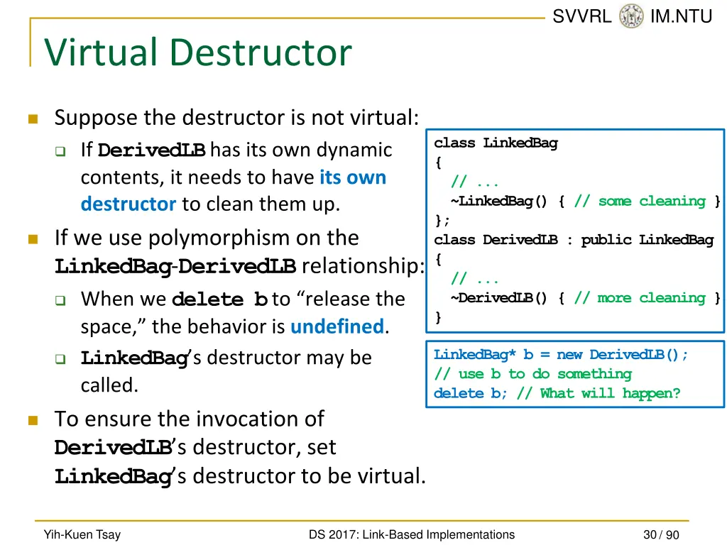 svvrl @ im ntu 29