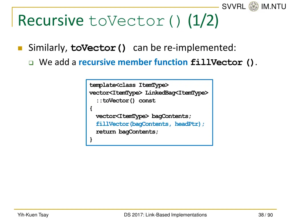 svvrl @ im ntu 37