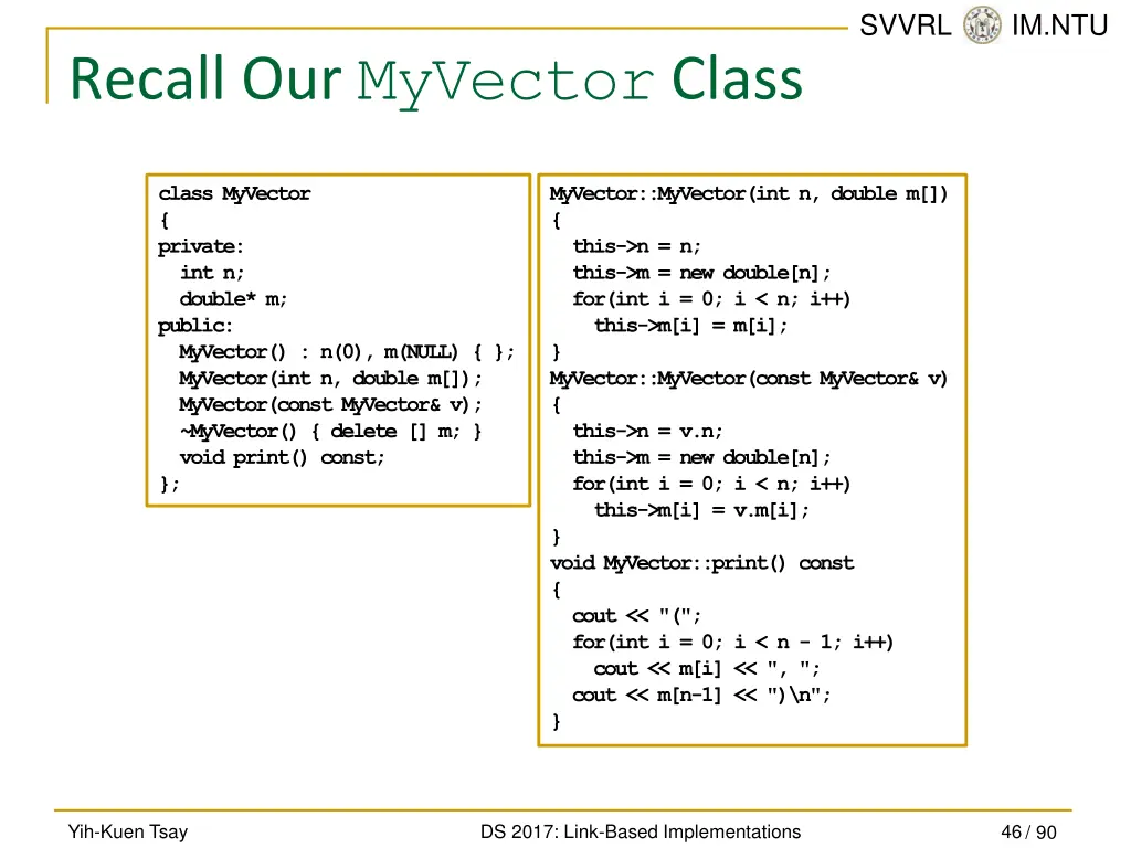 svvrl @ im ntu 45