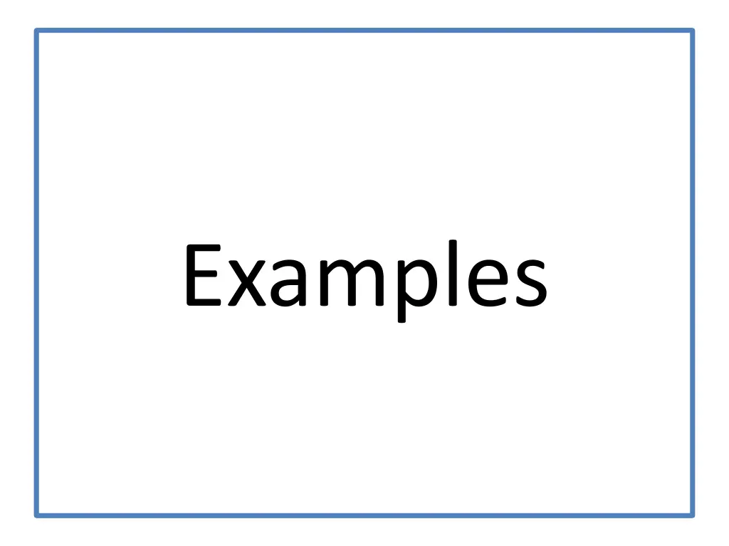 examples