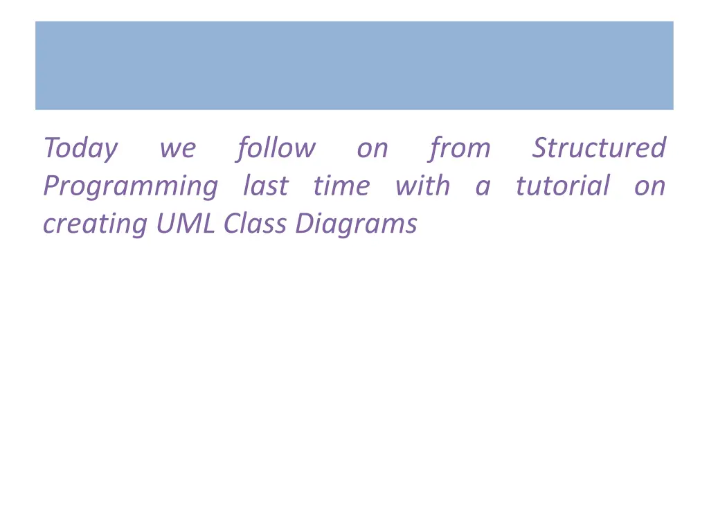 today programming last time with a tutorial