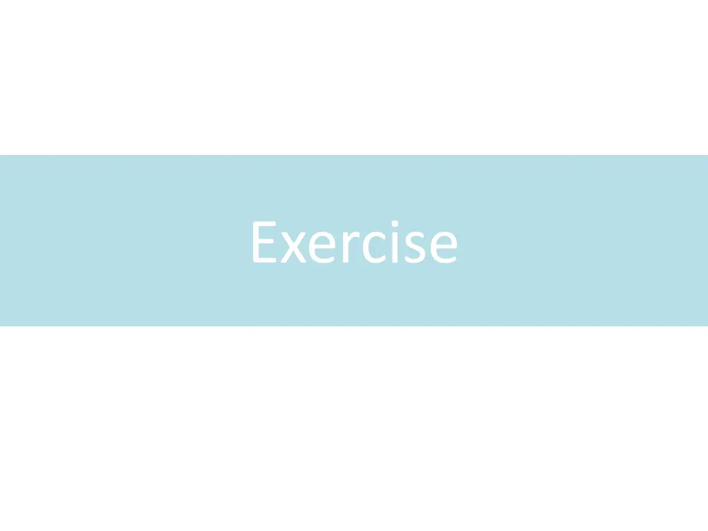 exercise