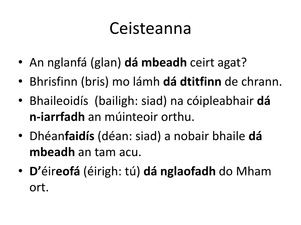 ceisteanna