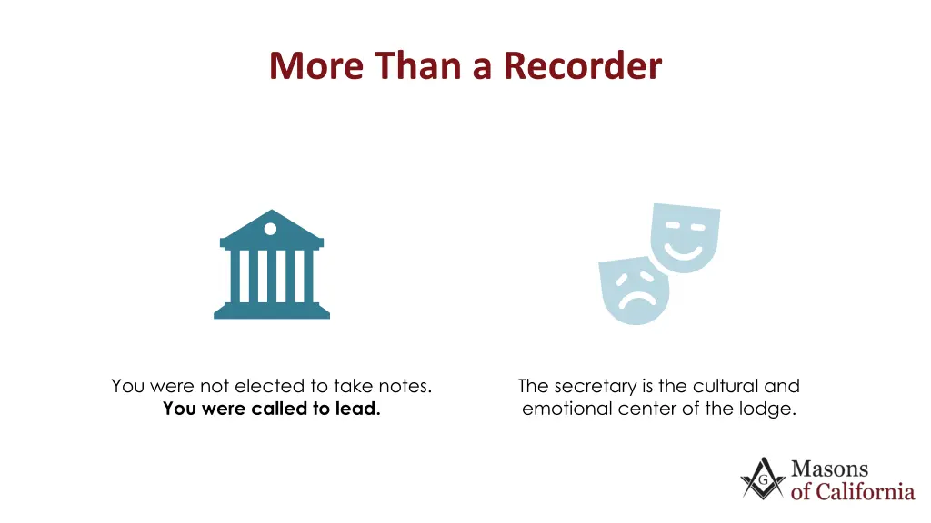 more than a recorder