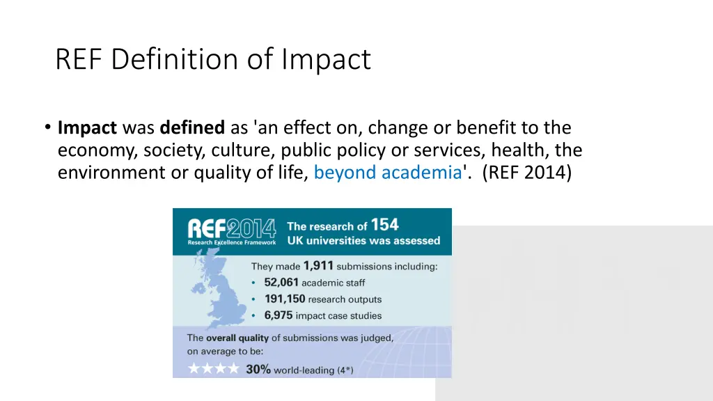 ref definition of impact